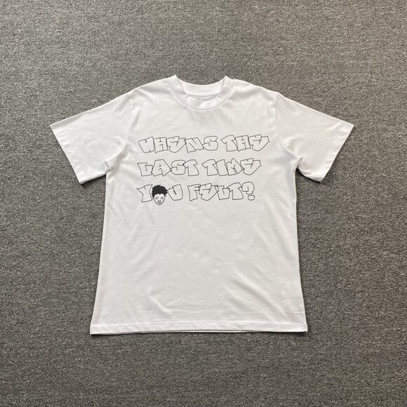 Anti Social Social Club White T Shirt With Funny Words And Heart Print